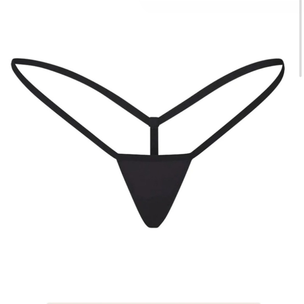 🖤NWT🖤 SKIMS Fits Everyone Micro Thong in Onyx 🖤 size S
